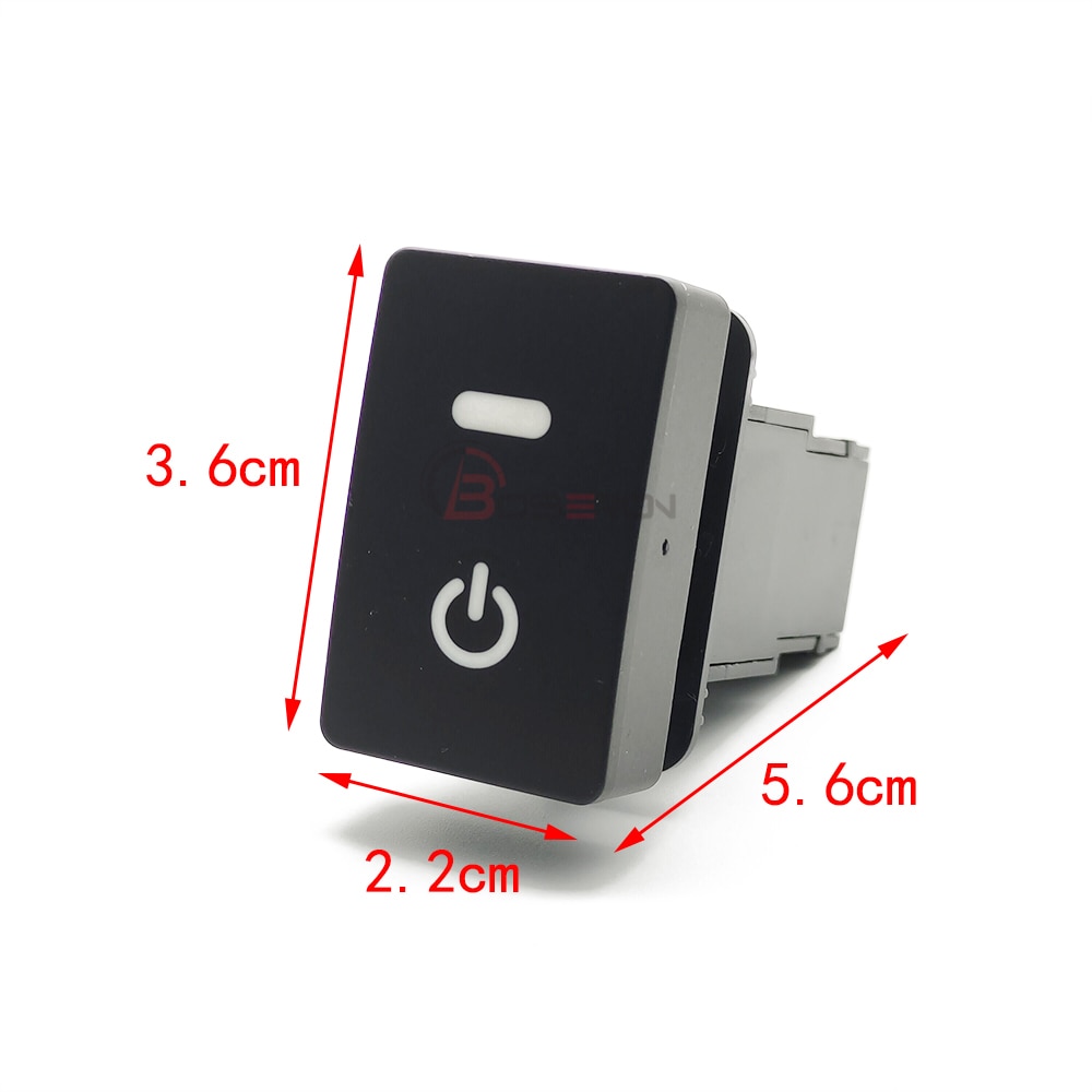 Car Wing Rearview Mirror Control Switch LED Power DRL Switch Button For Honda CRV
