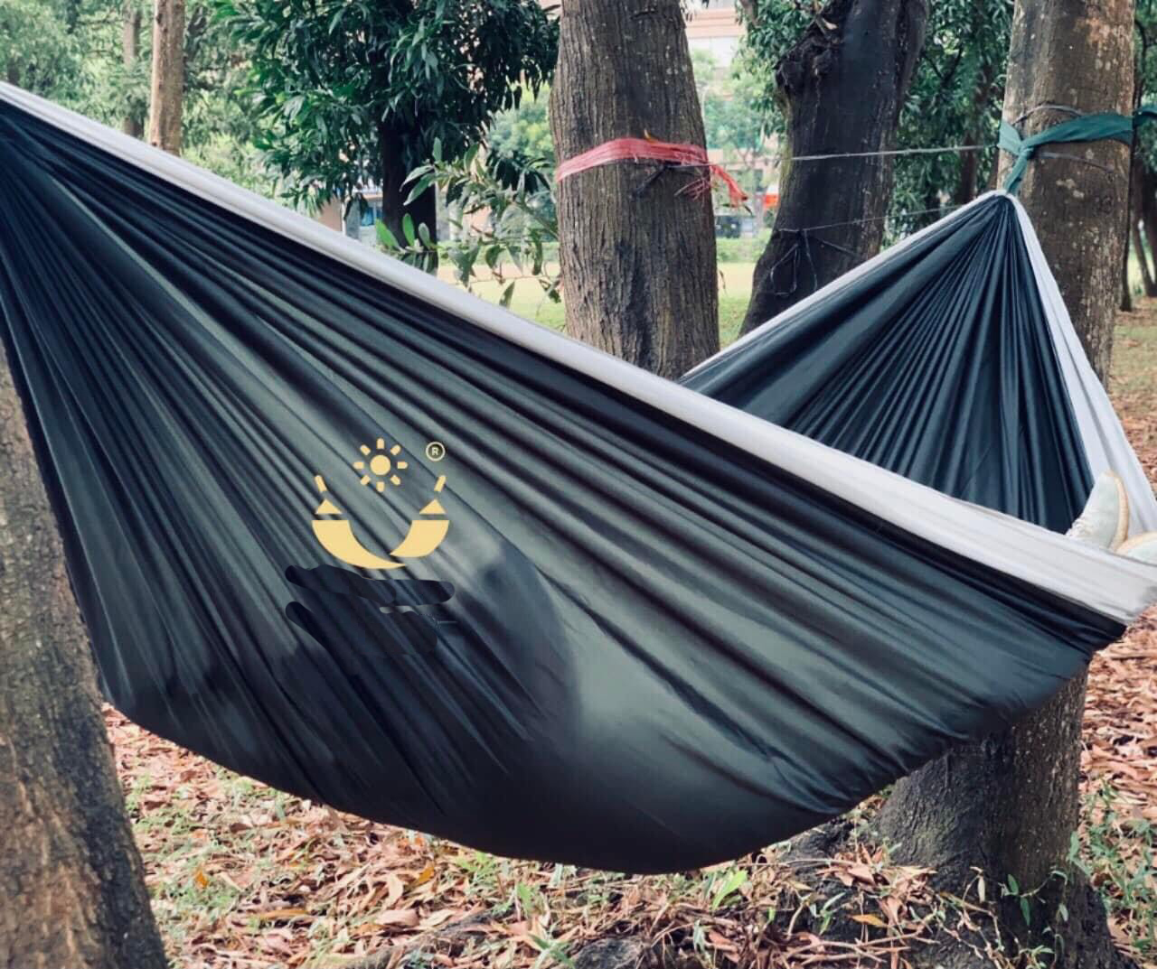 [HCM]Võng vải đôi du lịch dã ngoại