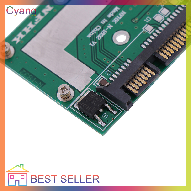 Cyang mSATA SSD to 2.5'' SATA 6.0gps adapter converter card module board mini pcie ssd