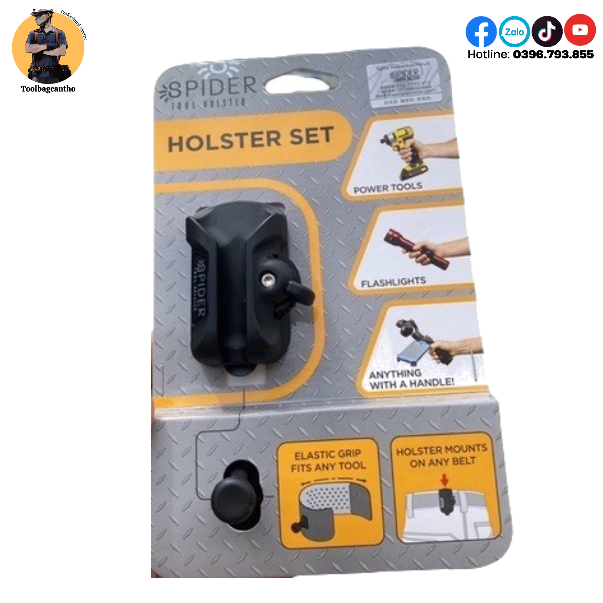 Bộ dụng cụ đeo máy khoan, thiết bị Spider Tool Holters Mỹ