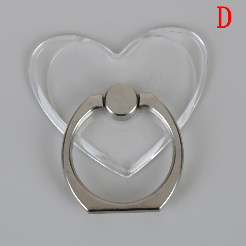 Ginni Clear mount holder mobile phone holder stand finger ring support desk cell phone