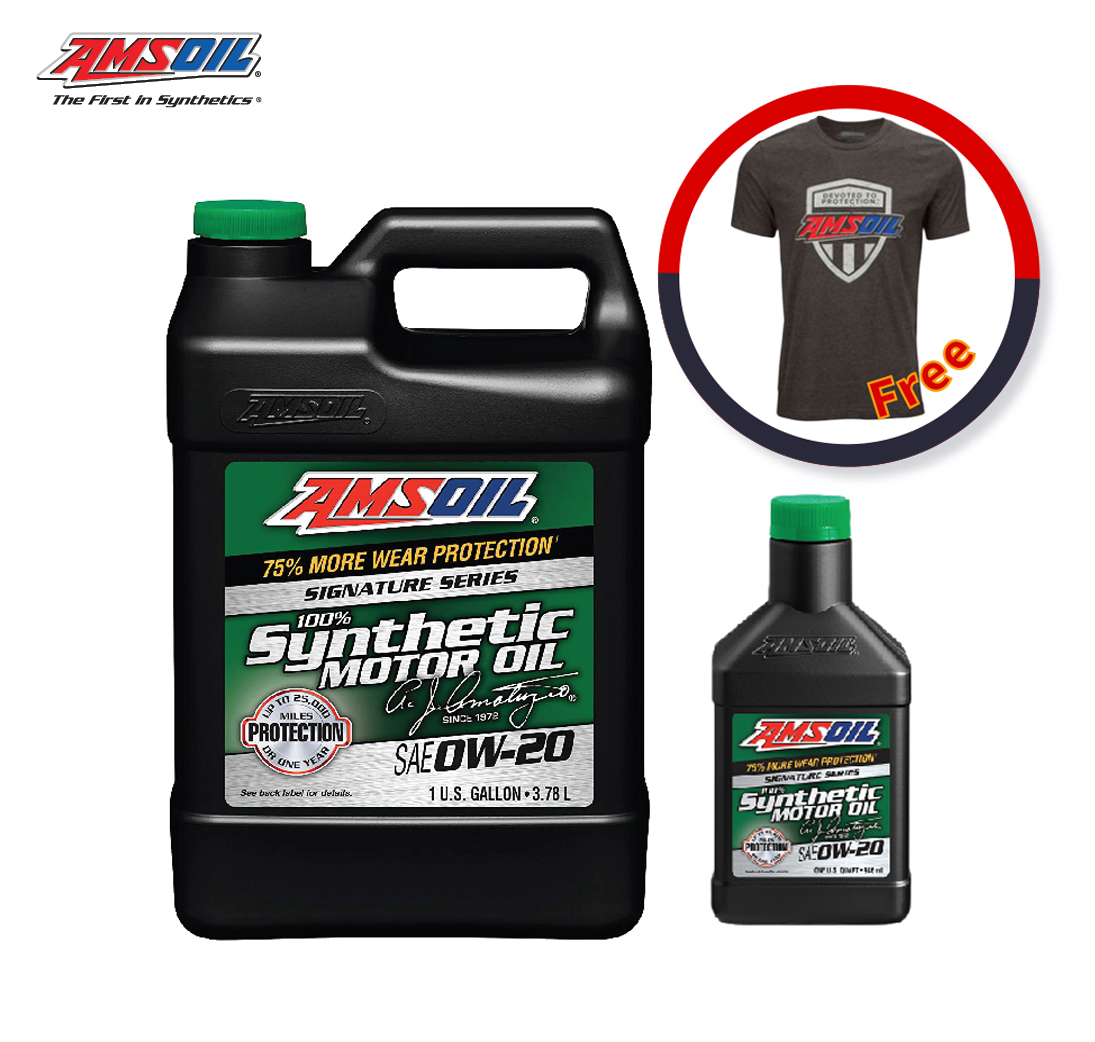 Set Amsoil Signature Series 0W-20 Synthetic Motor Oil น้ำมันคุณภาพเกรด ...