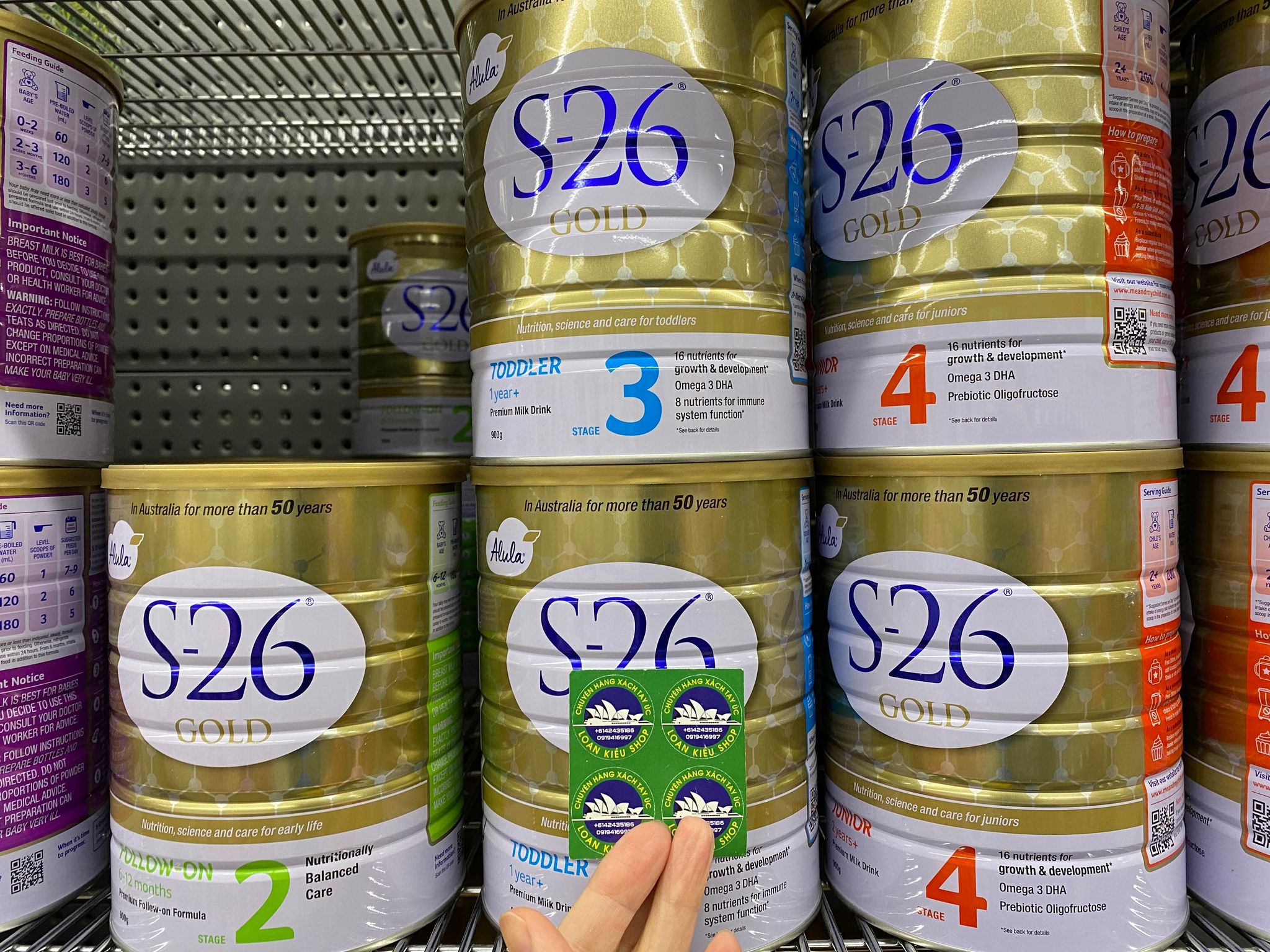 Sữa S26 số 1,2,3,4 gold 900g (MẪU MỚI)