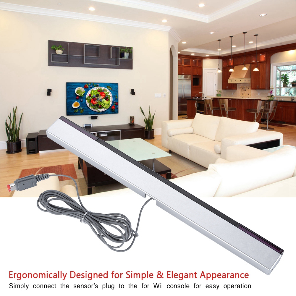 IR Sensor Bar Infrared Game Sensor Bar Sensor Bar with a Stand for WII Consol for WII U