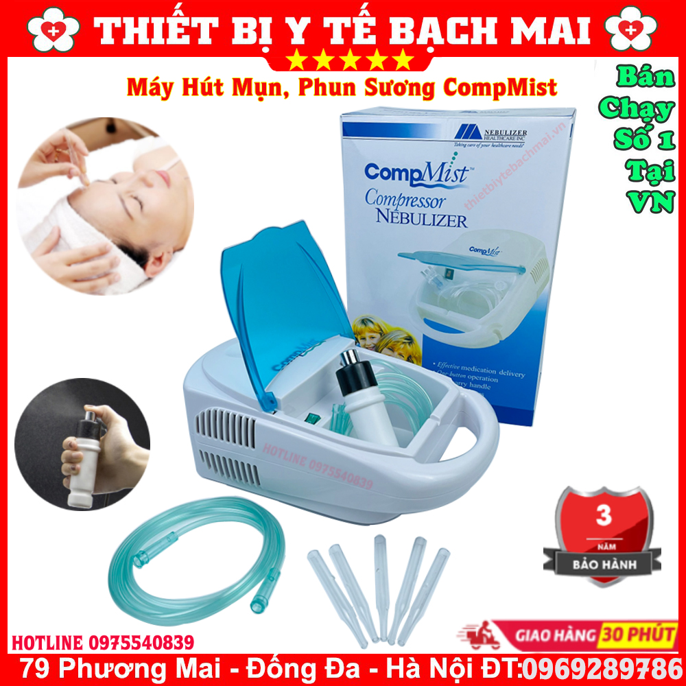 MÁY HÚT MỤN PHUN SƯƠNG COMPMIST (trắng)