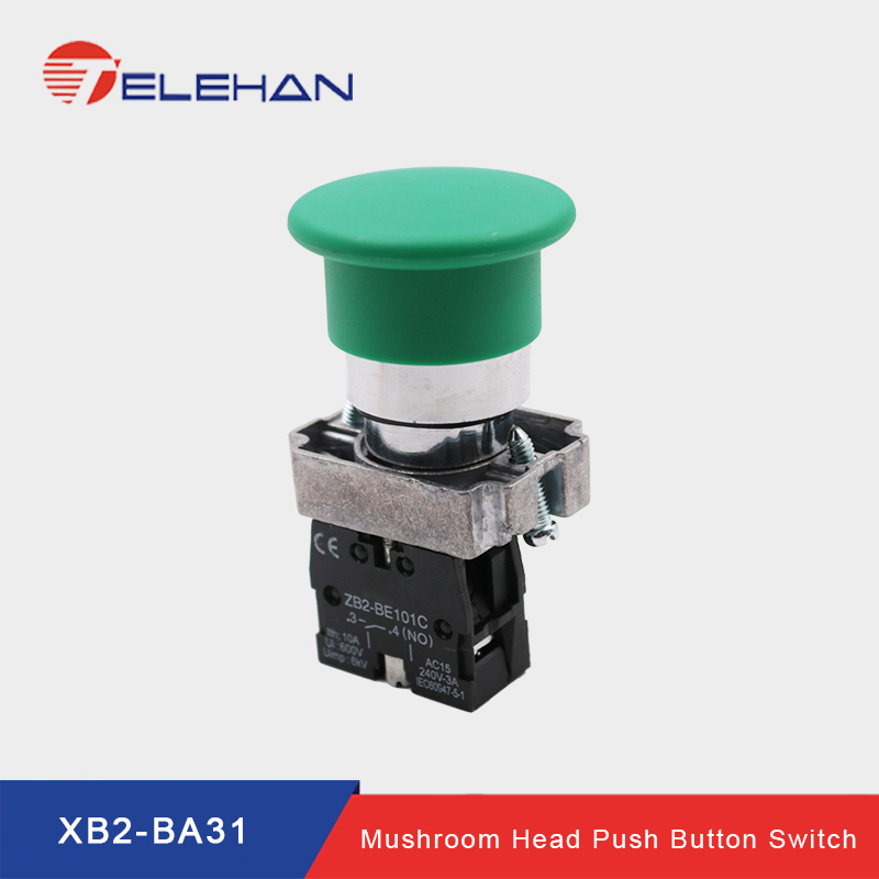 Wen Button 【Unique features】TELEHAN XB2 mushroom button switch, spring return ...