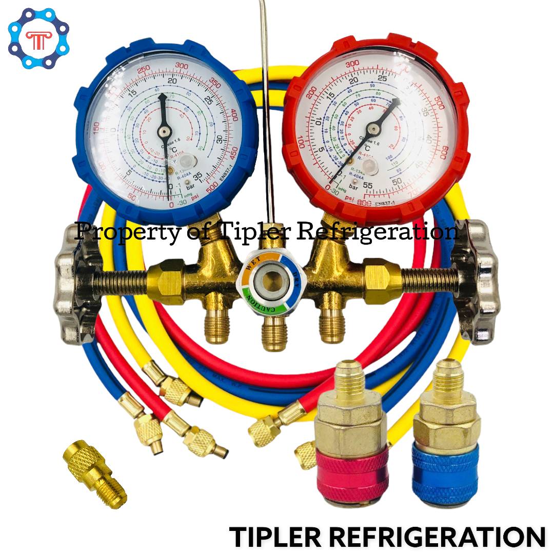 ALLINONE Manifold Gauge Set for INVERTER and Car Aircon (R410a, R134a