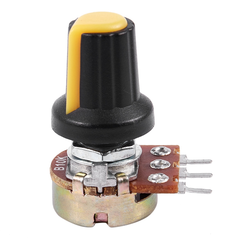 Aexit 2x B200K Potentiometer - 200K Ohm Audio Poti 6mm Welle, 24mm Hoch