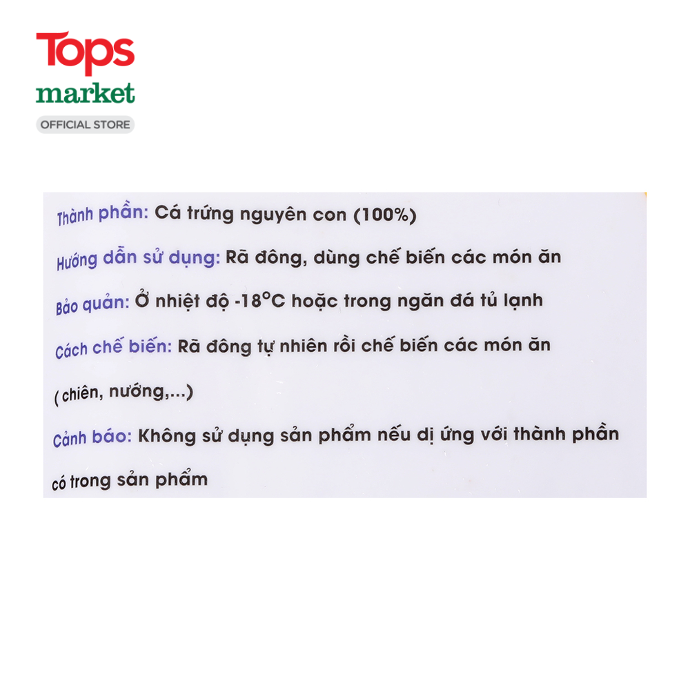 Cá Trứng Tân Hải Hòa 500G