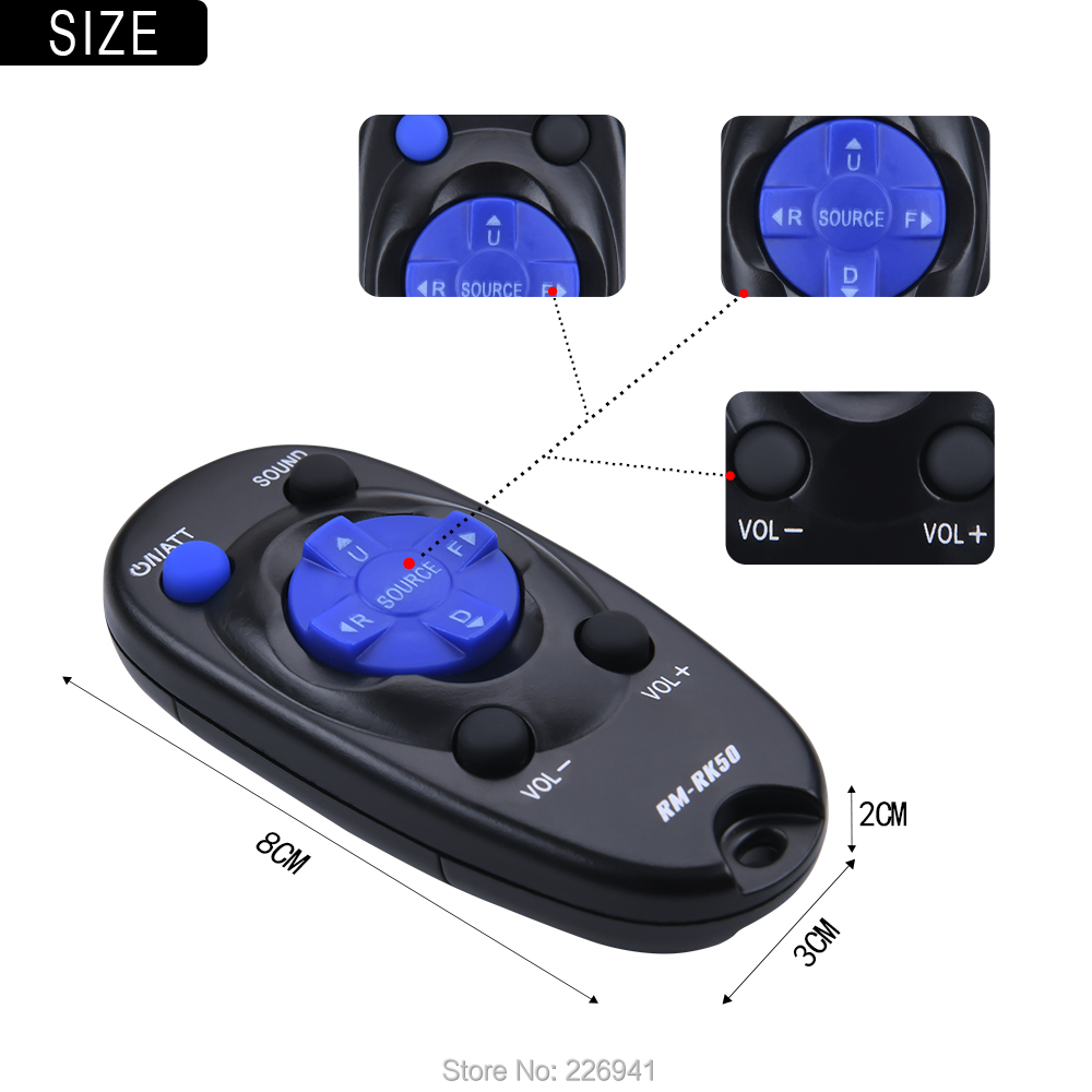 Rm Rk52 Remote Control Remote Control Replacement For Jvc Car Stereo Rm-Rk50 Rm-Rk52 Kd-A625 ...