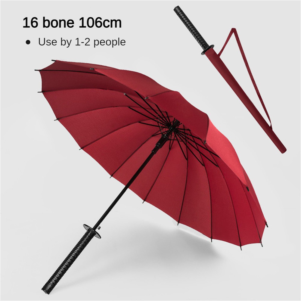 Samurai nhật bản thanh kiếm dao 16/8 xương dù cao cấp mạnh mẽ chống gió người phụ nữ nam ô dù đi mưa du lịch chống tia uv cosplay dù tự động truing1