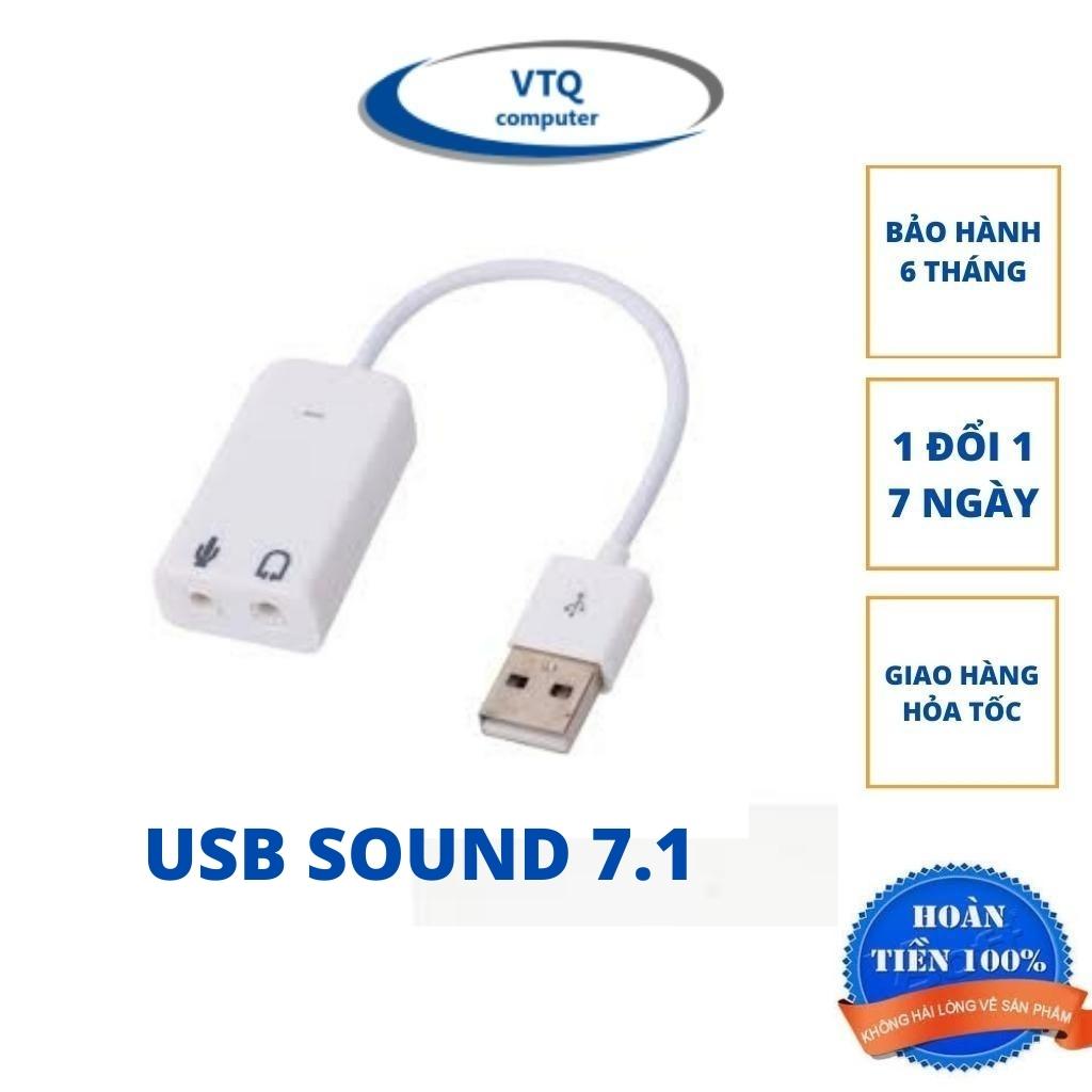Usb Sound Có Dây 7.1 ( Cáp Chuyển Đổi Từ USB ra âm thanh cổng 3.5)- Full Box