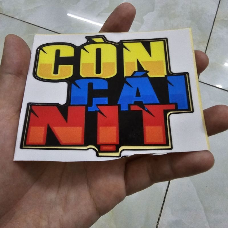 Tem logo dán trang trí đầu xe máy