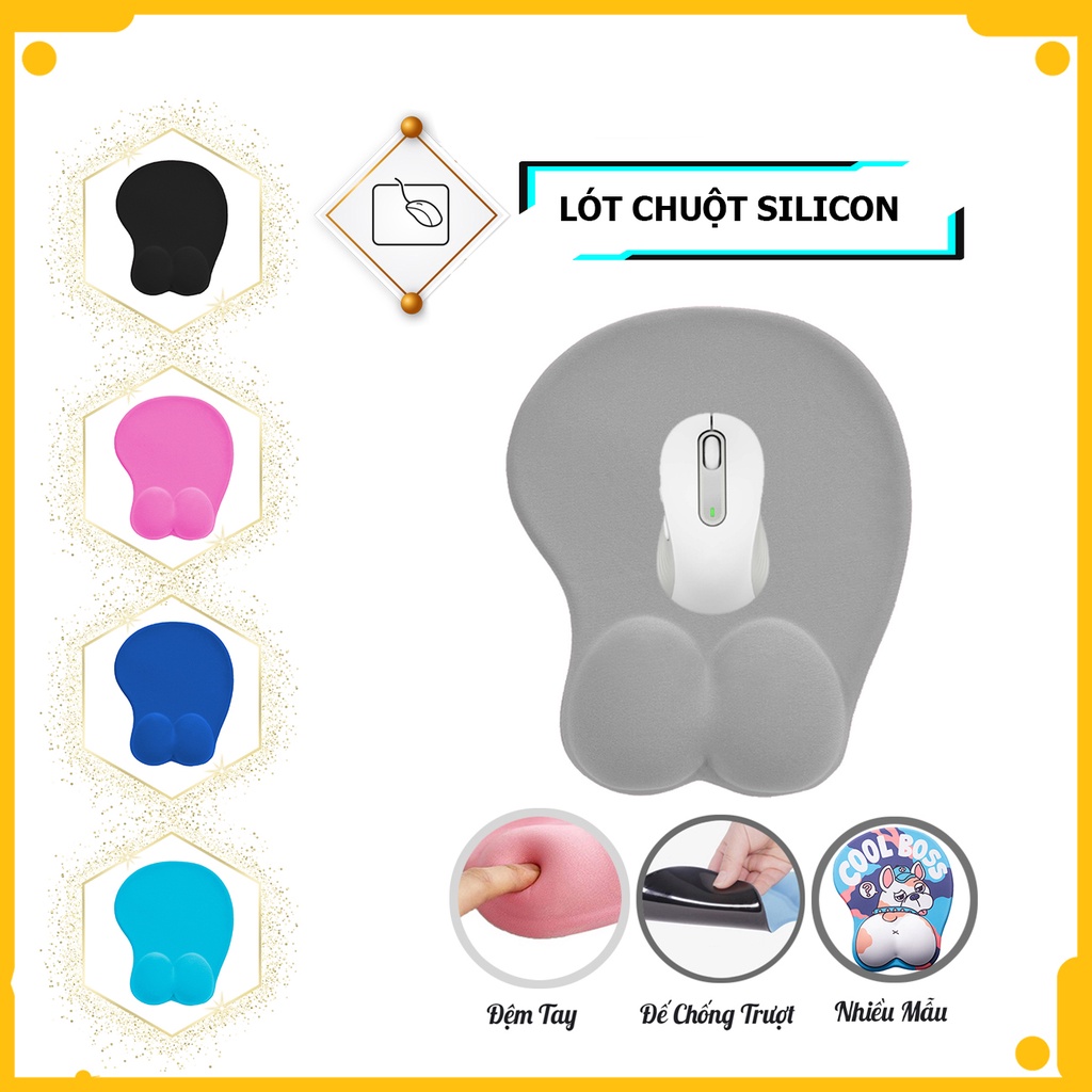 Silicone 3D cute mouse pad large size mouse pad (pad mouse pad computer cute lot Chuot beautiful non-slip cheap)
