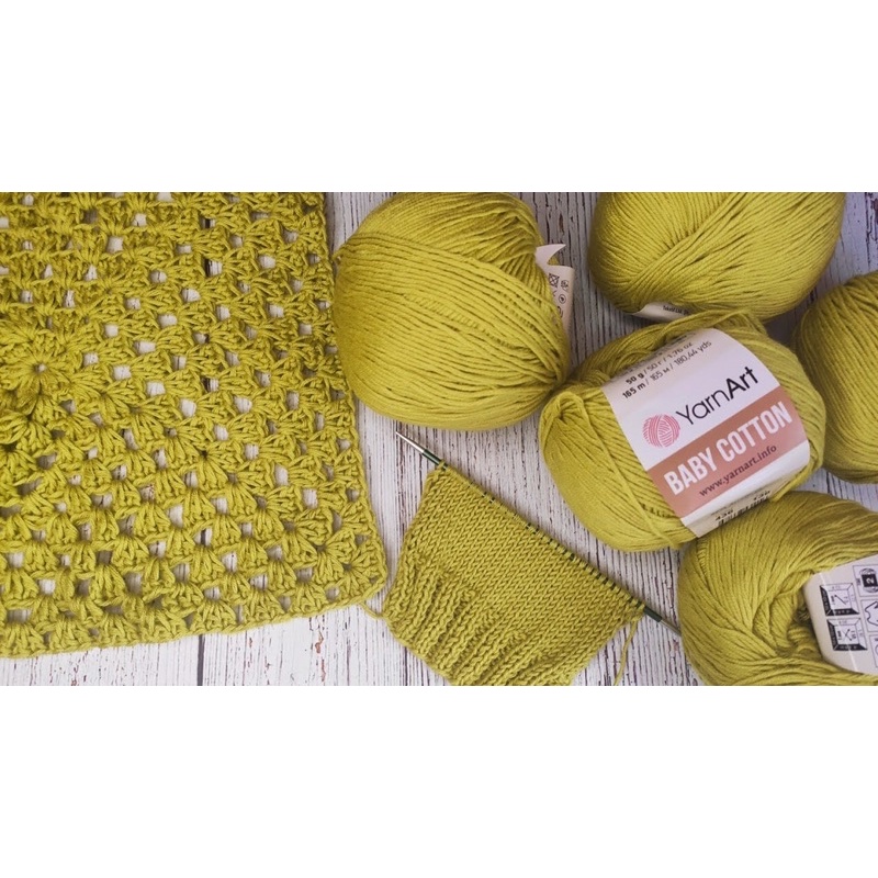 Len YarnArt Baby Cotton (Bảng màu 1) (cuộn 50gr)