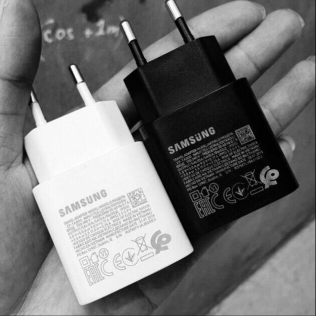 Củ sạc nhanh Samsung 25W, type C cho S20/S20+, S20Ultra, note 10/note10+, màu đen, Hàng Zin