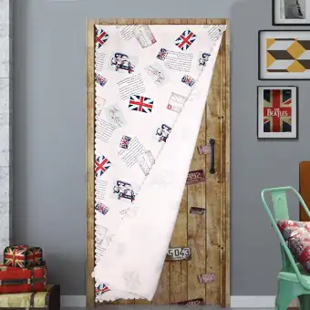 Shoebox Door Curtain Occlusion Curtain Fabric Household Self