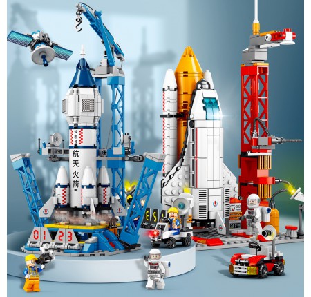 Bộ đồ chơi lego tên lửa vũ trụ không gian 107 món
