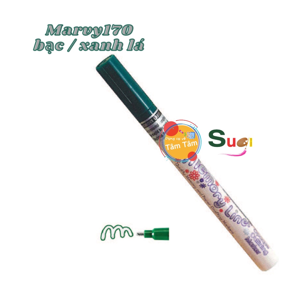 Bút Sơn BẠC VIỀN MÀU Marvy Uchida 170