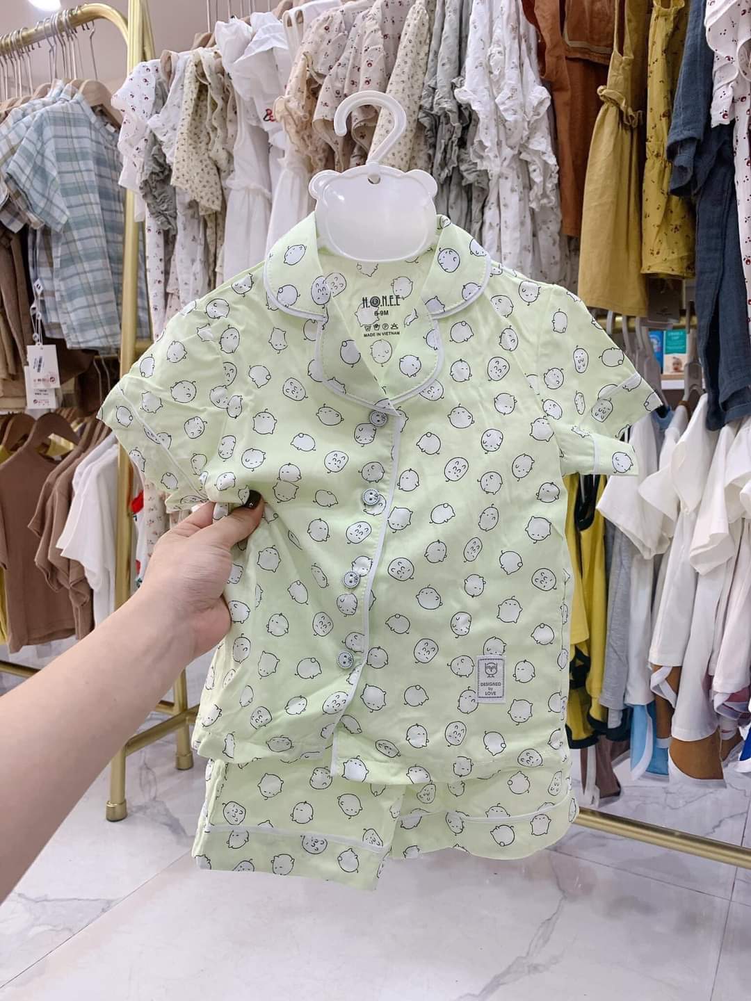 Bộ Pijama HRNEE vải siêu mát cho bé