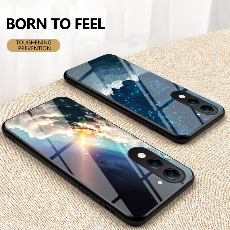 Phone case Vivo Y19S GT Y29S Y29T Couple Starry Moon Mirror Glass Protector Meteor Start Back Cover Vivo Y29T Y29S Y19S GT Case. 