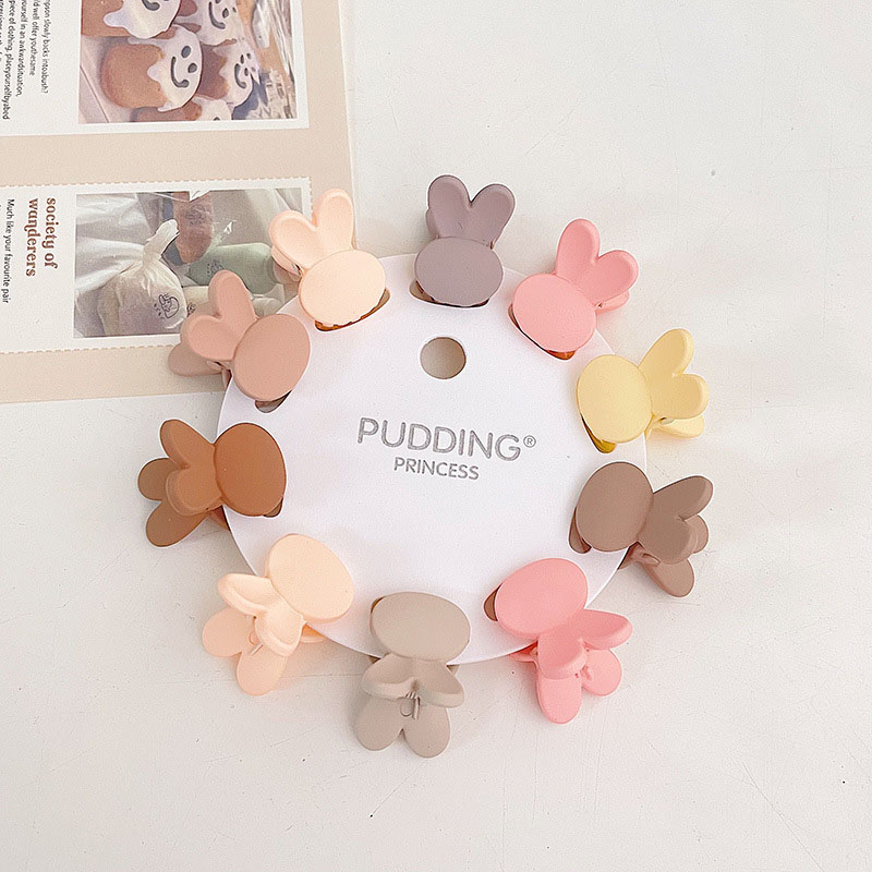 10Pcs/Set Cartoon Mini Hair Claws Clip for Baby Girls Korean Rabbit Flower Star Crown Crab Hairpin Kids Hair Accessories 헤어핀