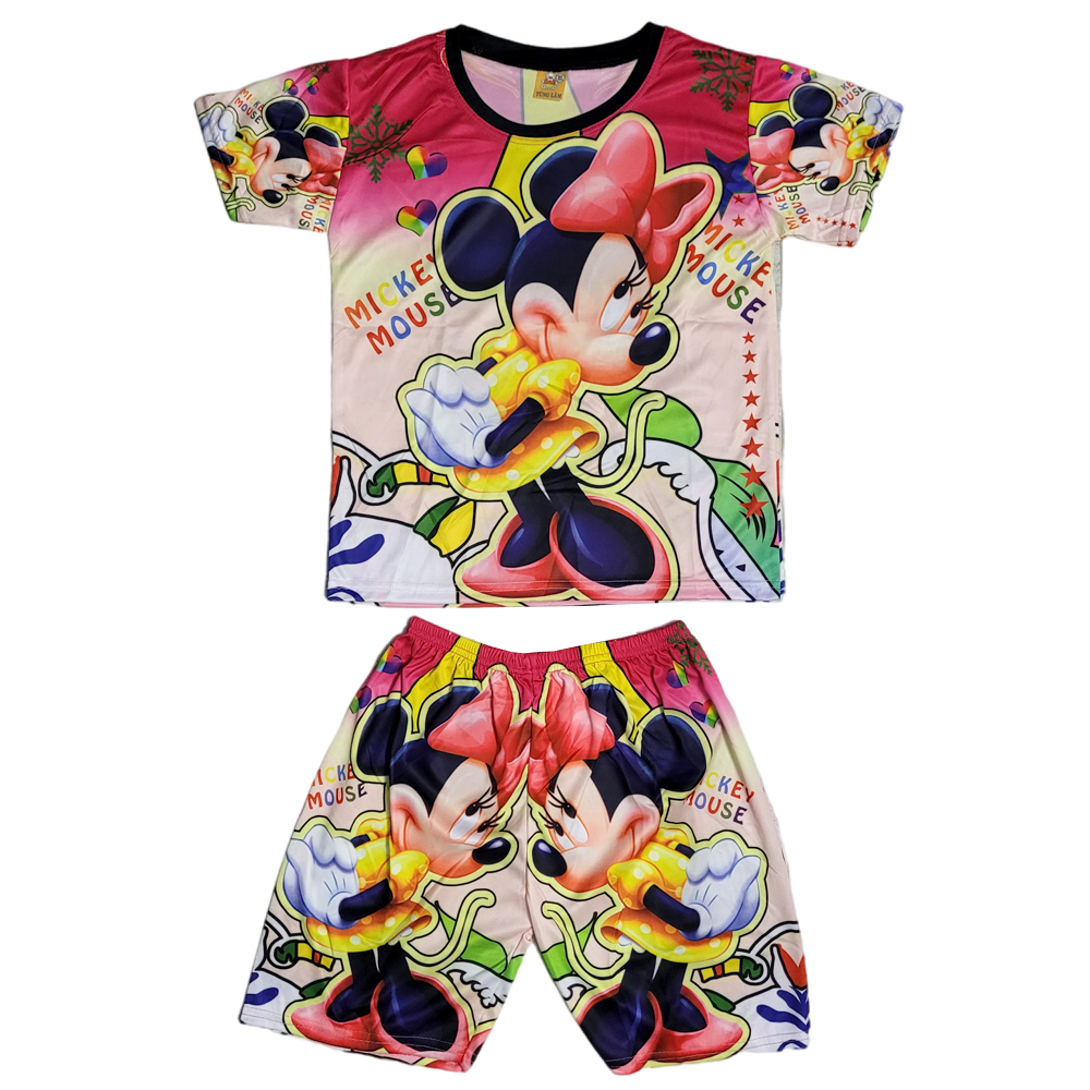 Đồ bộ chuột Mickey chất thun thái cao cấp size từ 16-27kg cho bé màu ngẫu nhiên