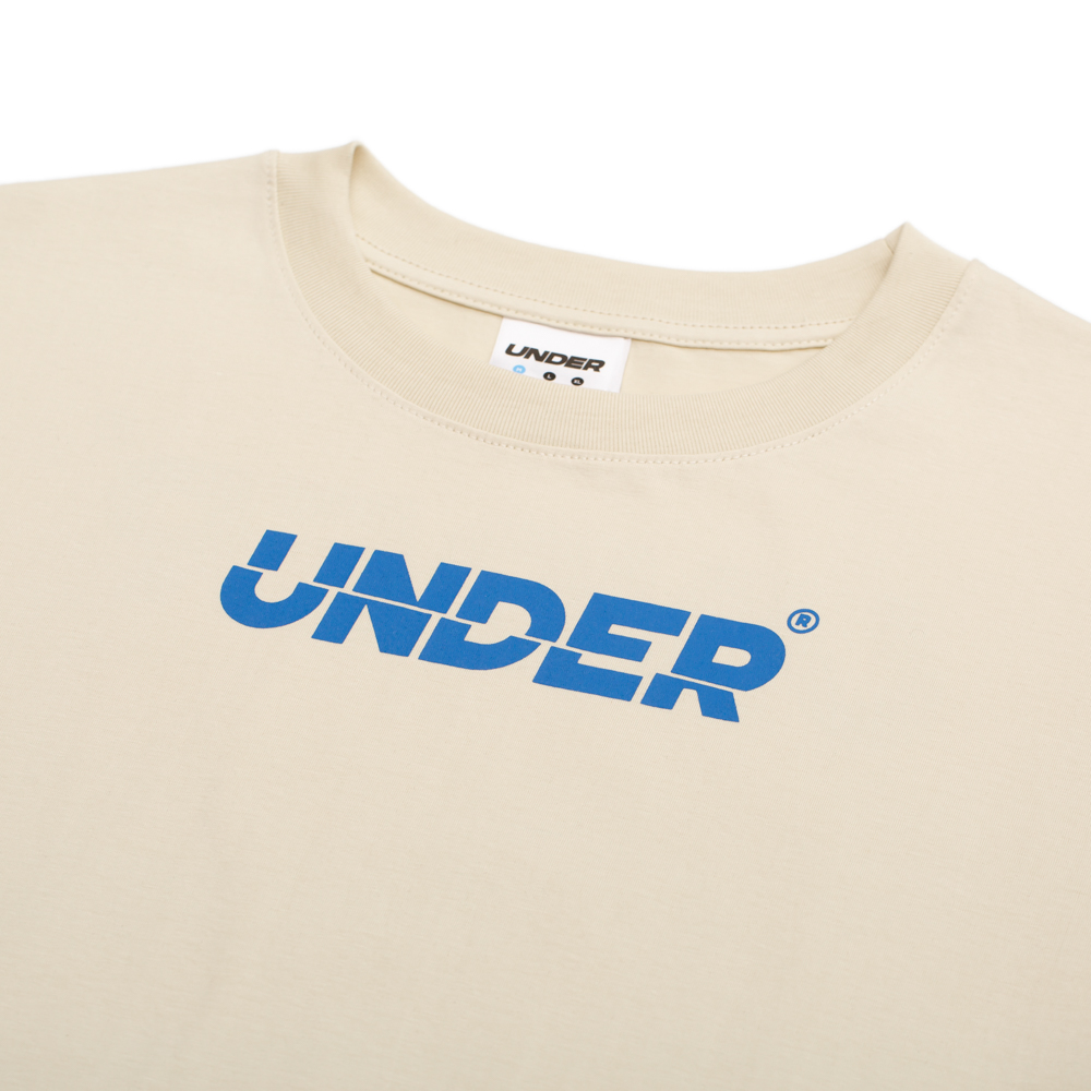 Áo thun UNDER Signature Logo Tee 2.0 (Cream) - UTS007D