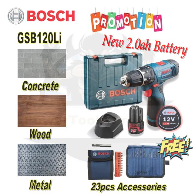 Bosch Cordless Impact Drill GSB 120-LI 