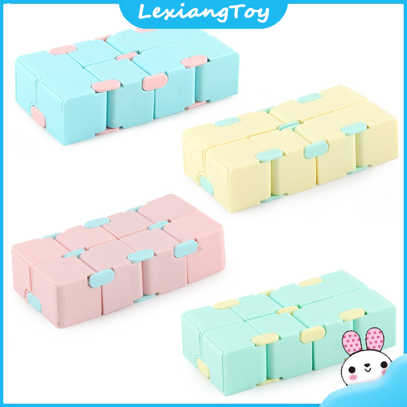 Lexiang Đồ Chơi 2X 2 khối lập phương thần kỳ Túi Lật Vô Hạn khối rubik tốc độ Giải Nén Đồ chơi giáo dục trẻ em Quà tặng sinh nhật