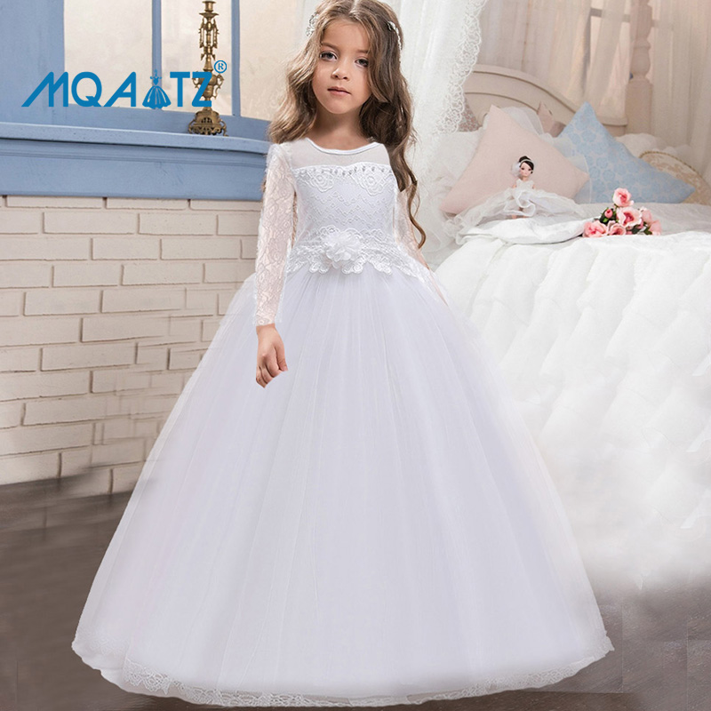 MQATZ Đầm Dự Tiệc Dáng Chữ A Dài Tay Cho Bé Gái Váy Bé Gái Váy Công Chúa thumbnail