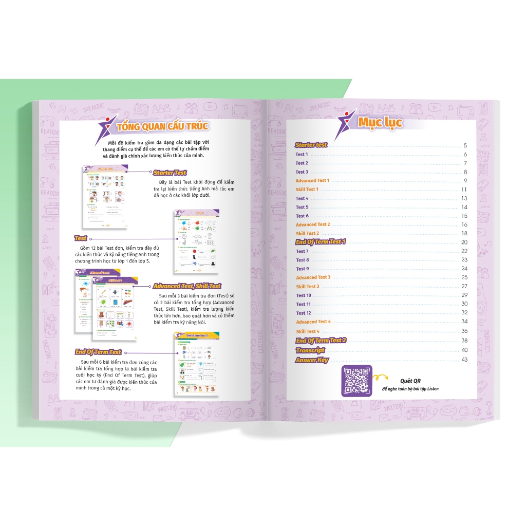 Sách Super Test - Đề kiểm tra nhanh Tiếng Anh Lớp 1