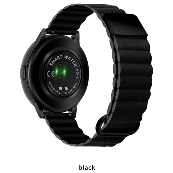 ~ dây đeo bằng da khóa nam châm 20mm 22mm cho samsung galaxy watch 3 galaxy gear s3 huawei watch gt2 amazfit gtr2 3 pro