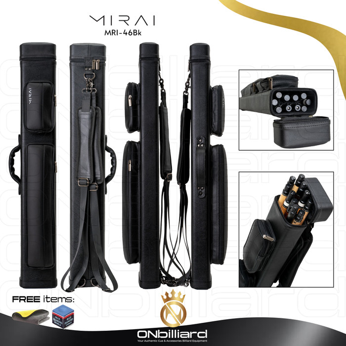 Mirai 4x6 Tas Billiard Mirai Cue Case Billiard Mirai Grey