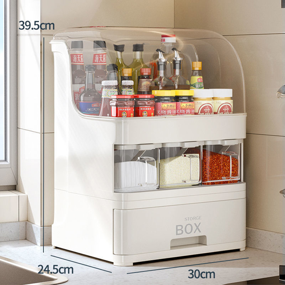 Seasoning Box Kitchen Storage Rack Storage Rack Set Household ...