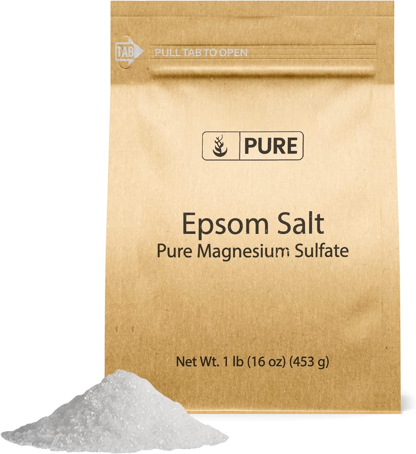 Pure Original Ingredients Epsom Salt (500 grams) Pure Magnesium Sulfate ...