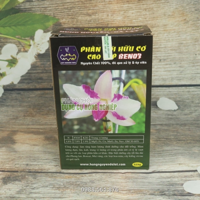 Phân dơi hữu cơ Hùng Nguyễn BENO3 - Gói 0,5kg