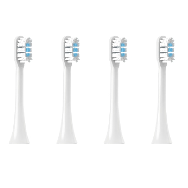 ZZOOI 4pcs Replacement Brush Heads For Xiaomi Mijia T301 Sonic Electric Toothbrush Heads DuPont Soft Suitable Vacuum Bristle Nozzles