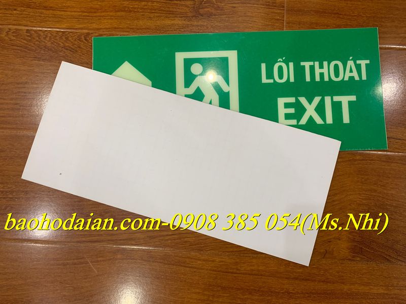 BIỂN THOÁT HIỂM EXIT DẠ QUANG KÍCH THƯỚC (35 X 15cm)- Hình thật
