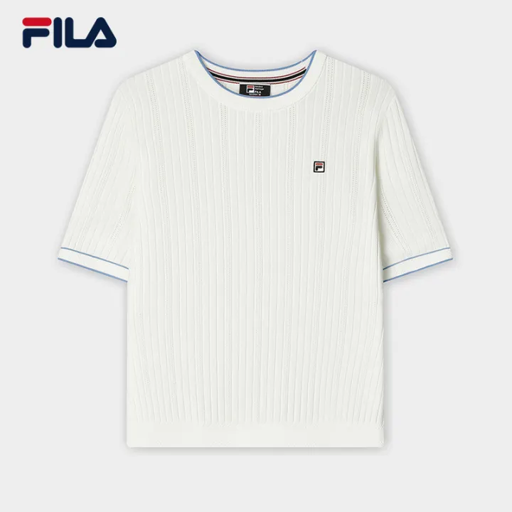 FILA CORE HYBRID CLASSIC MODERN HERITAGE Womens Knit Sweater in Ash