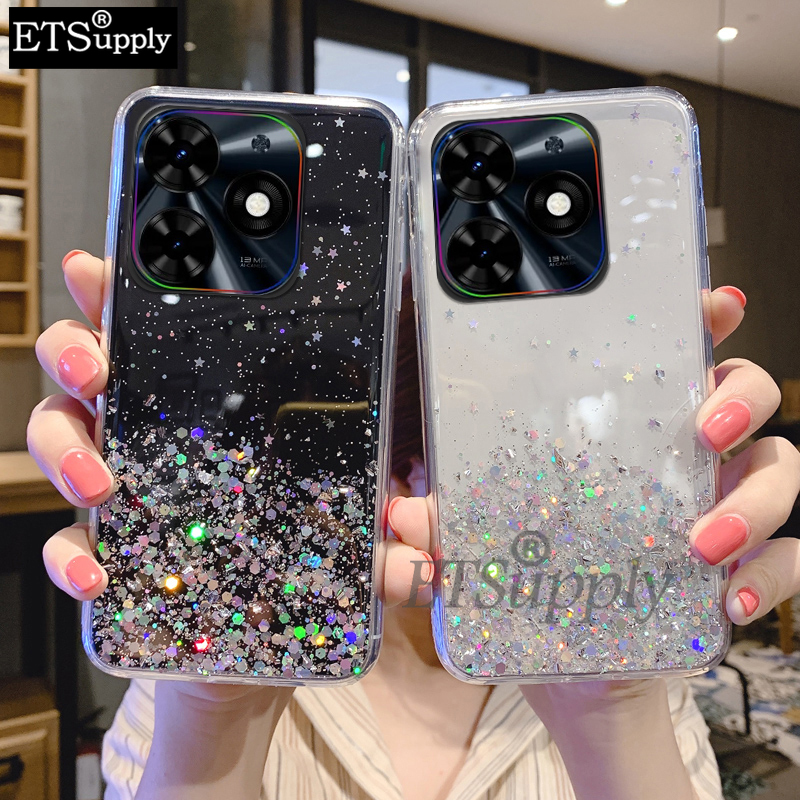 Phone%20case%20Tecno%20Spark%2020%2020C%20Go%202024%20Full%20Stars%20Moon%20Glitter%20Bling%20Sequins%20Cases%20Soft%20Starry%20Sky%20Transparent%20Back%20cover%20Tecno%20Spark%20Go%202024%2020C%2020%20Case%20-%20Image%203