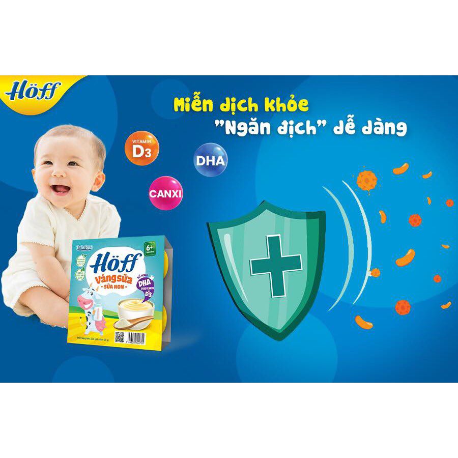 váng sữa hoff sữa non, óc chó cho bé (lốc 4 hộp)