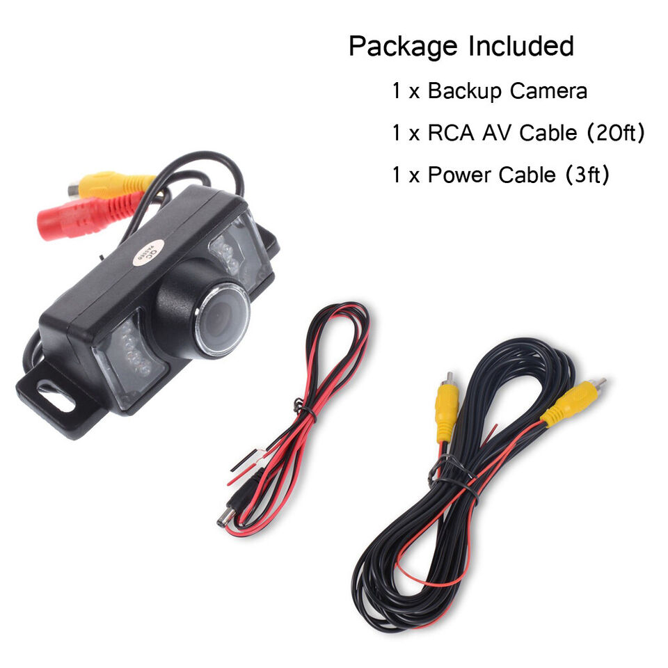【COOL】 RCA AV Car Rear View Reverse Backup Camera Waterproof IR Night ...