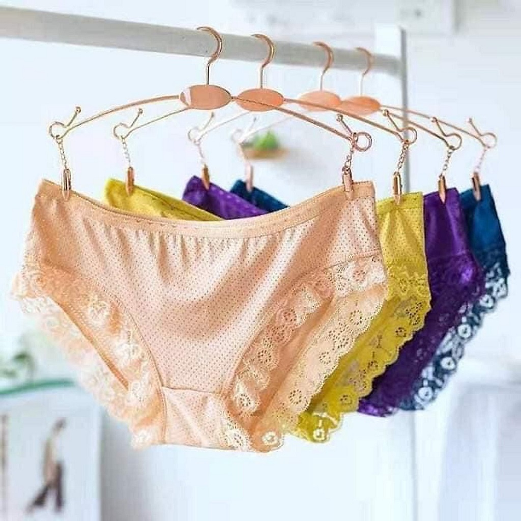 Combo 10 quần lót cotton thông hơi 6033
