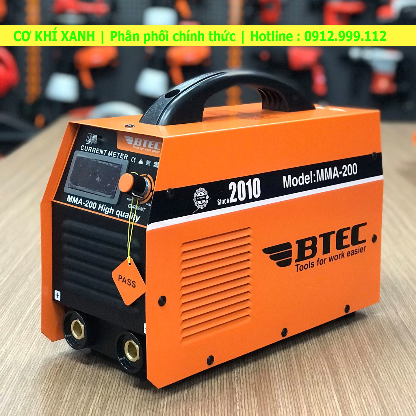Máy hàn điện tử Btec MMA-200 xác lớn