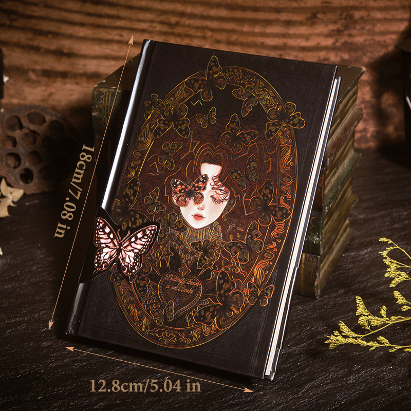 %E3%80%90GlowBound%E3%80%91A5%20Notebook,128%20Sheetsretro%20Gothic%20Style%20Colorful%20Pages%20Illustration%20Handbook,Personalized%20Creative%20Hot%20Stamping%20Fine%20Notepad%20-%20Image%202