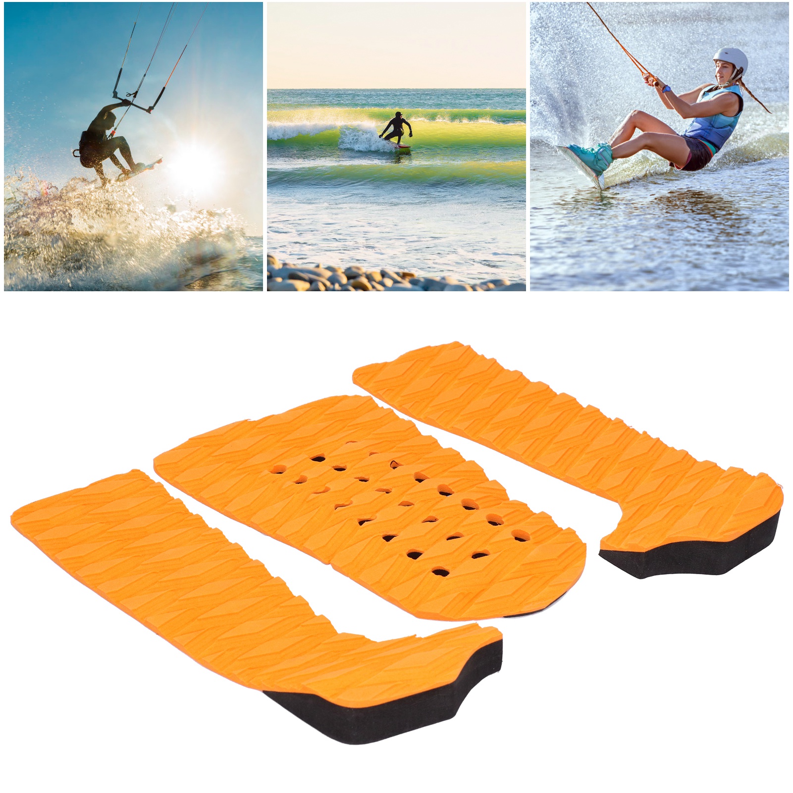 Surfboard Traction Pad Deck Grip Mat Easy To Use And Install Woman for Man Surfing Swimming