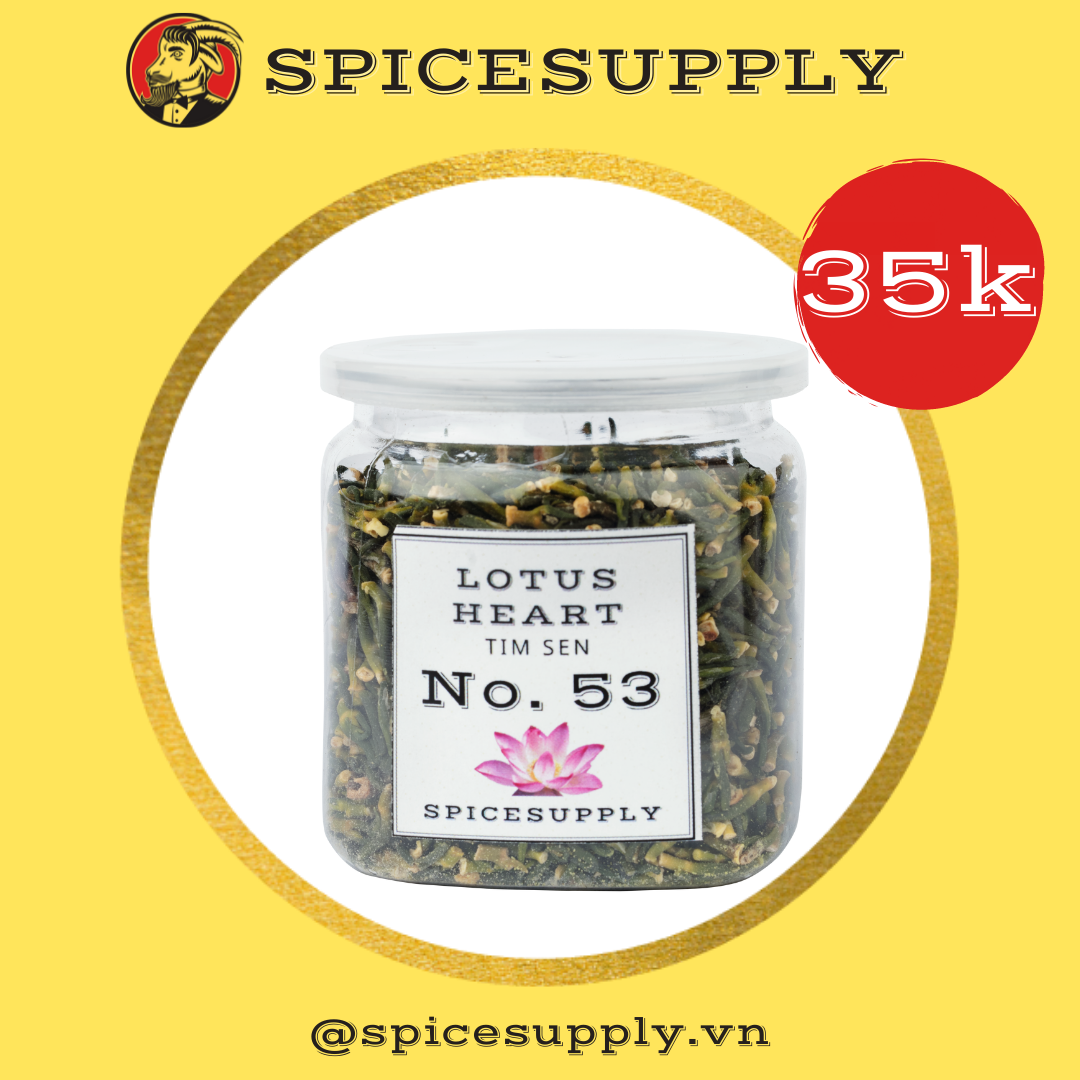 Hũ 70g lotus heart - tim sen trà tea tâm sen khô sao thơm|hũ