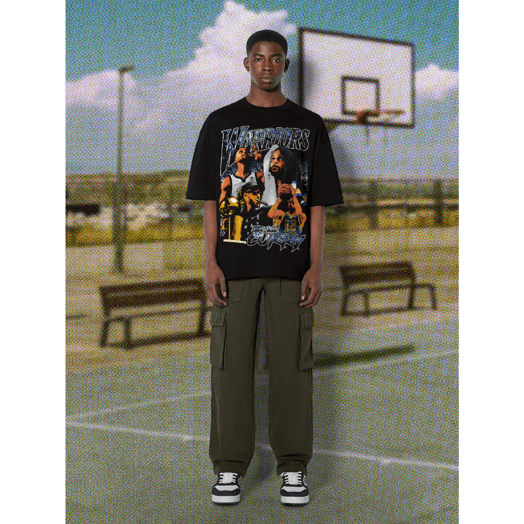 Áo thun bóng rổ Warriors "30" Curry Rats Tee