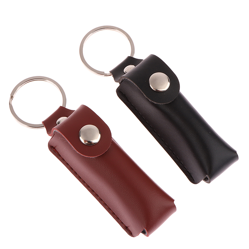 USB Case Protective Bag Portable Pocket Leather Key Ring For Usb Flash Drive. 